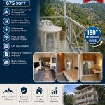 Fully furnished 2-bed apartment for sale, Gharial Camp Murree, 675 sqft, 180 mountain views. Rs 1.75 Crore.